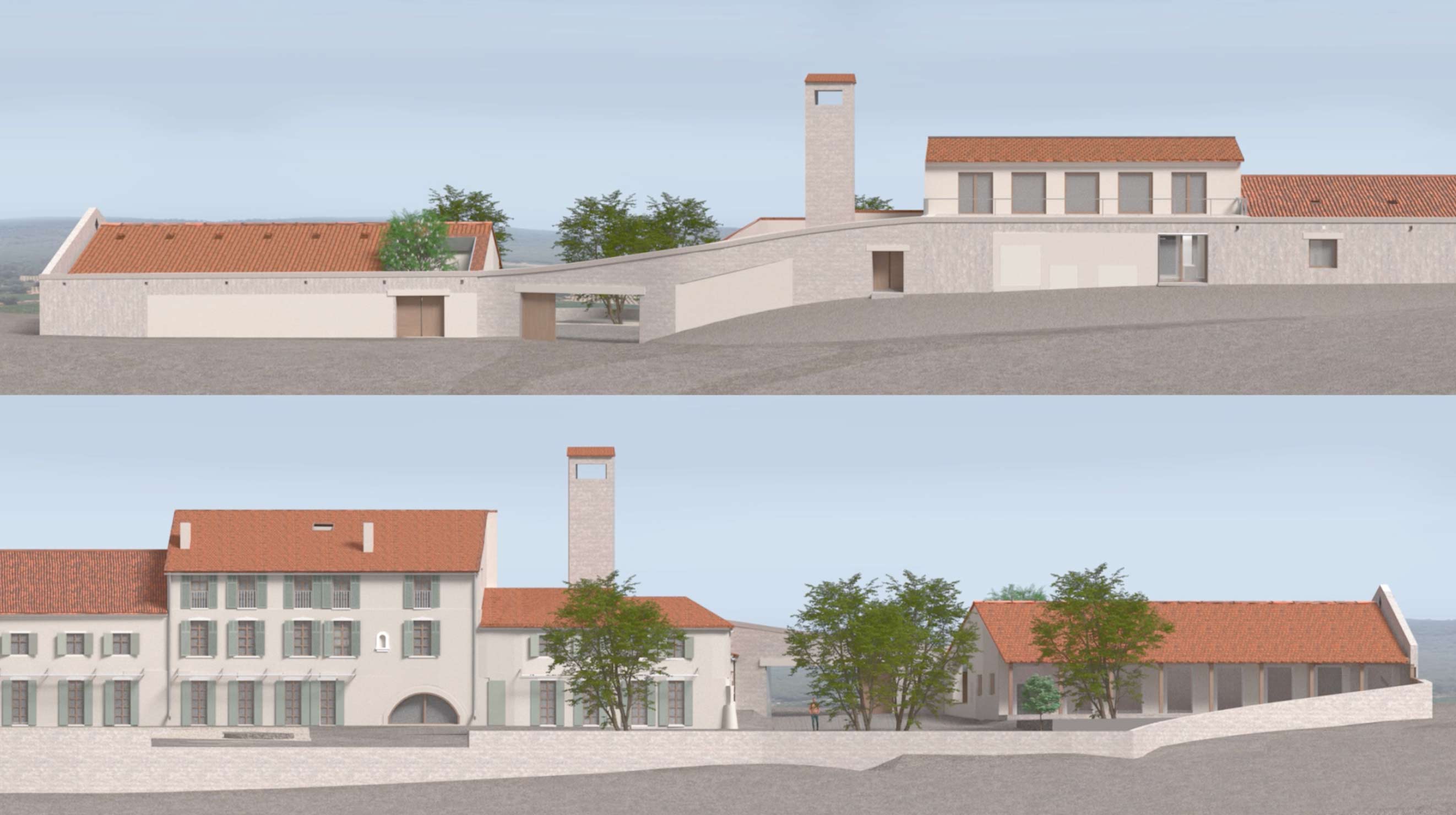 3D render of the future estate